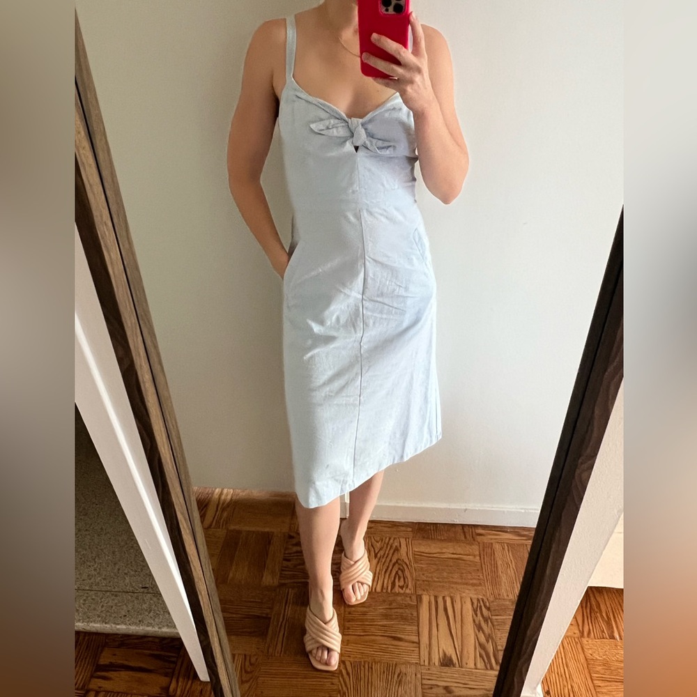Lulus light blue dress 100% cotton